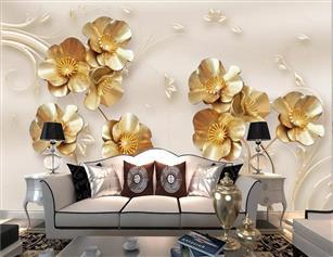 گل‌های ورقه طلایی تزئینی 